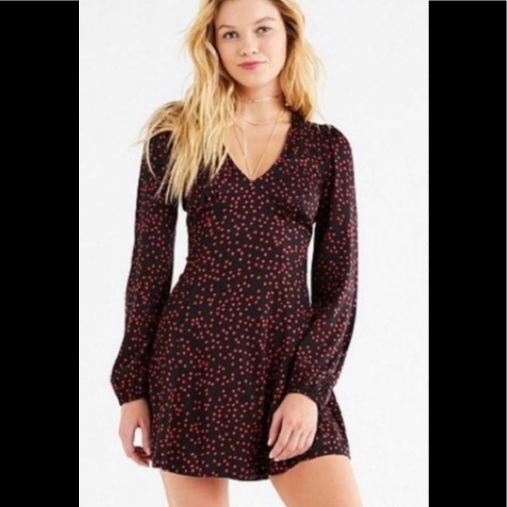 Urban Outfitters Red Polka Dot Dress